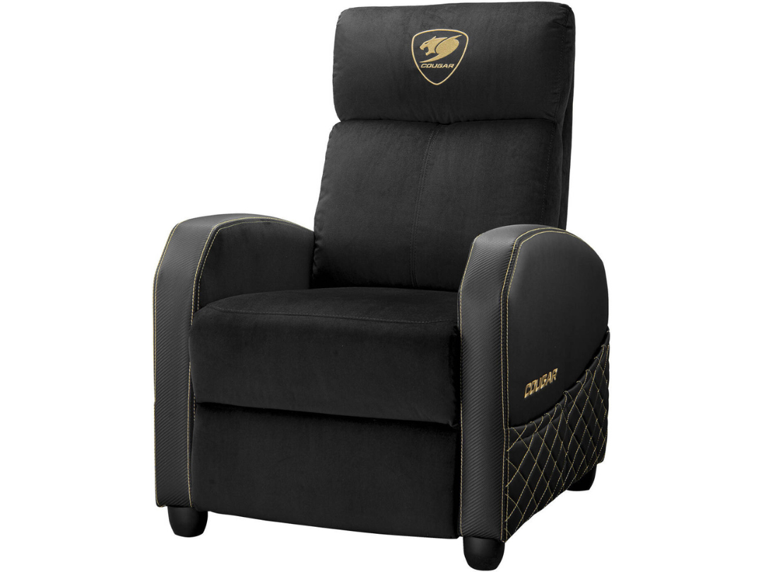 Cougar Ranger Elite Gold Gaming Sofa – Velvet, Reclining, Adjustable Cougar Ranger Elite Gold Gaming Sofa – Velvet, Reclining, Adjustable